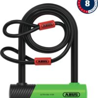 Abus Ultra Mini 410K/150HB140 Blocco a U incl. cavo Cobra e staffa SH